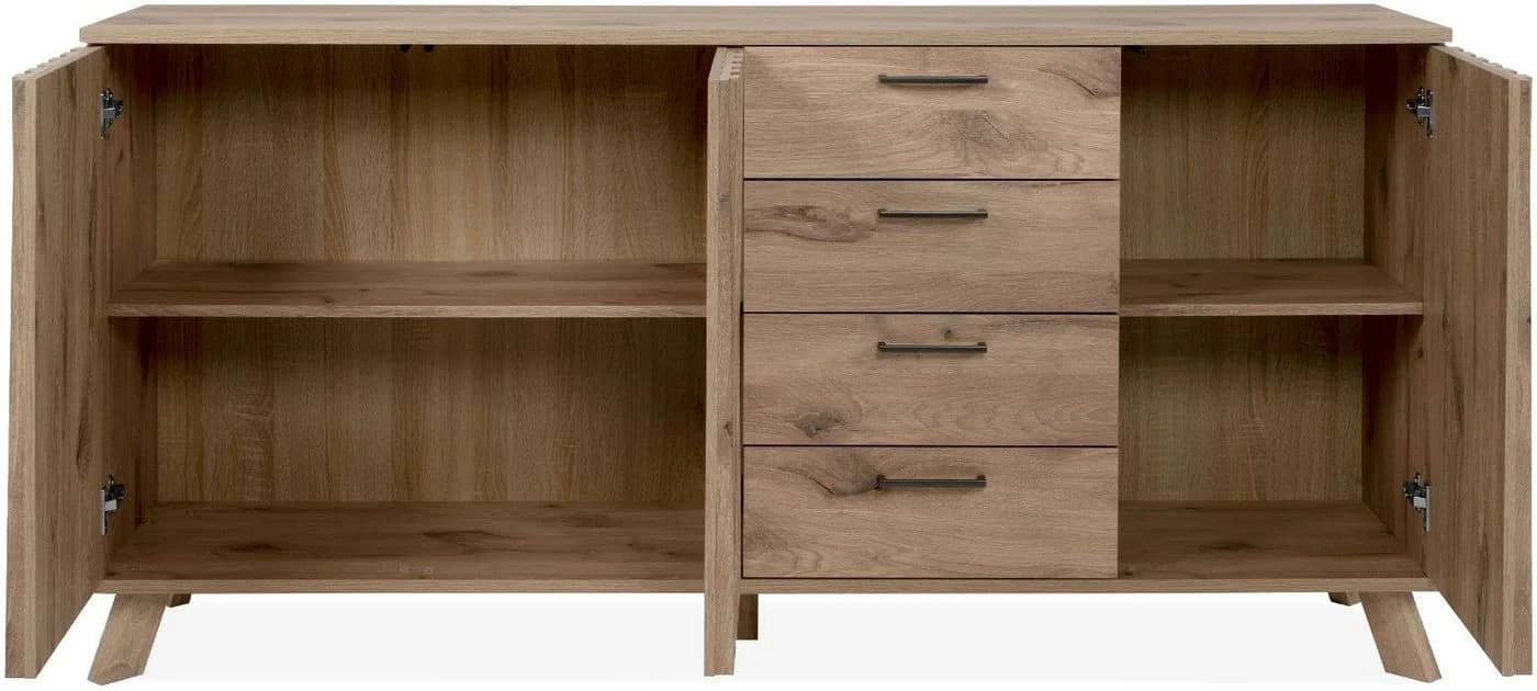 Finori Sideboard Wellington 51A Schwedeneiche Push-to-Open 3D-Reliefoptik - Bild 4