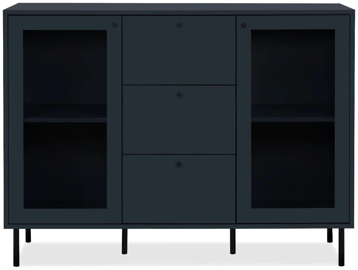 Finori Kommode Navy blau Softclose Modern Höhenverstellbar - Bild 3