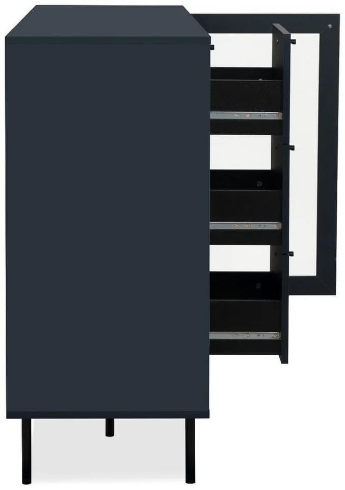 Finori Kommode Navy blau Softclose Modern Höhenverstellbar - Bild 5