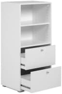 Finori Regal Fyn 20B Weiß Modern mit Schubladen Bild 1