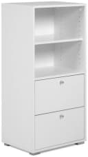 Finori Regal Fyn 20B Weiß Modern mit Schubladen Bild 2