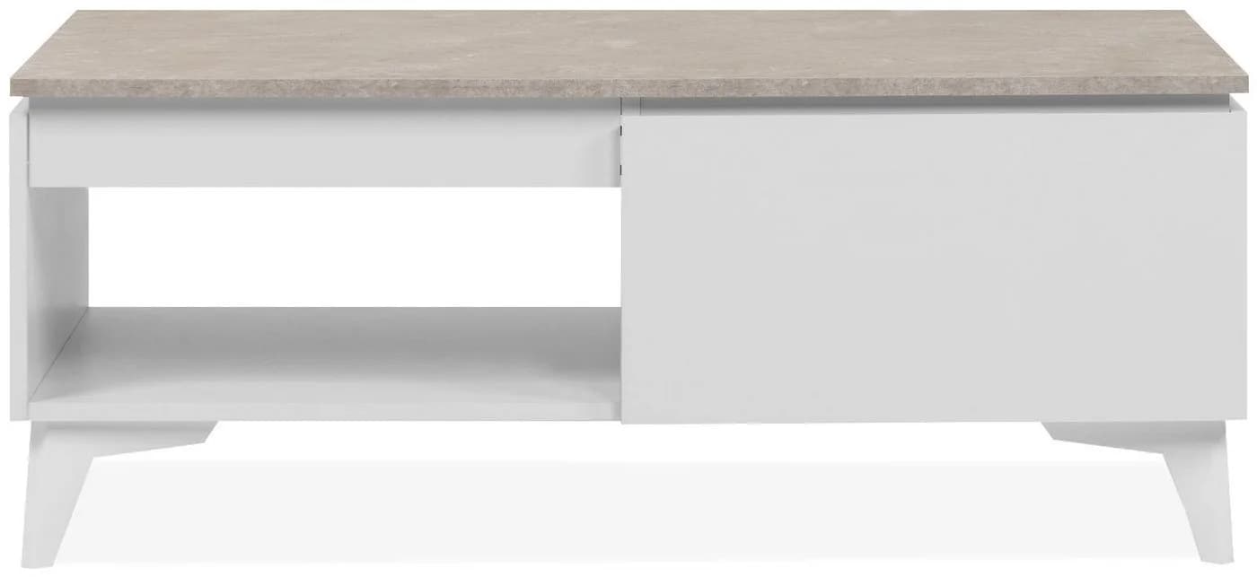 Finori Couchtisch Bertrix 55C Sandstein Weiß Modern - Bild 3