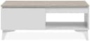 Finori Couchtisch Bertrix 55C Sandstein Weiß Modern Bild 4