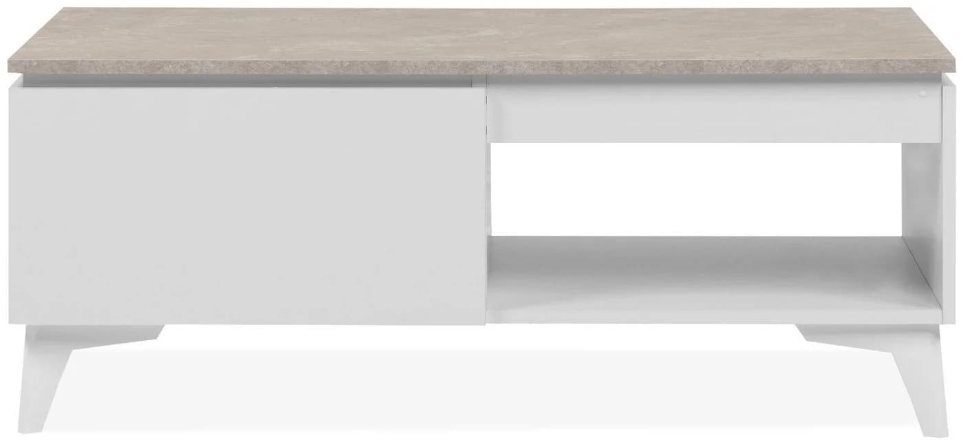 Finori Couchtisch Bertrix 55C Sandstein Weiß Modern - Bild 4