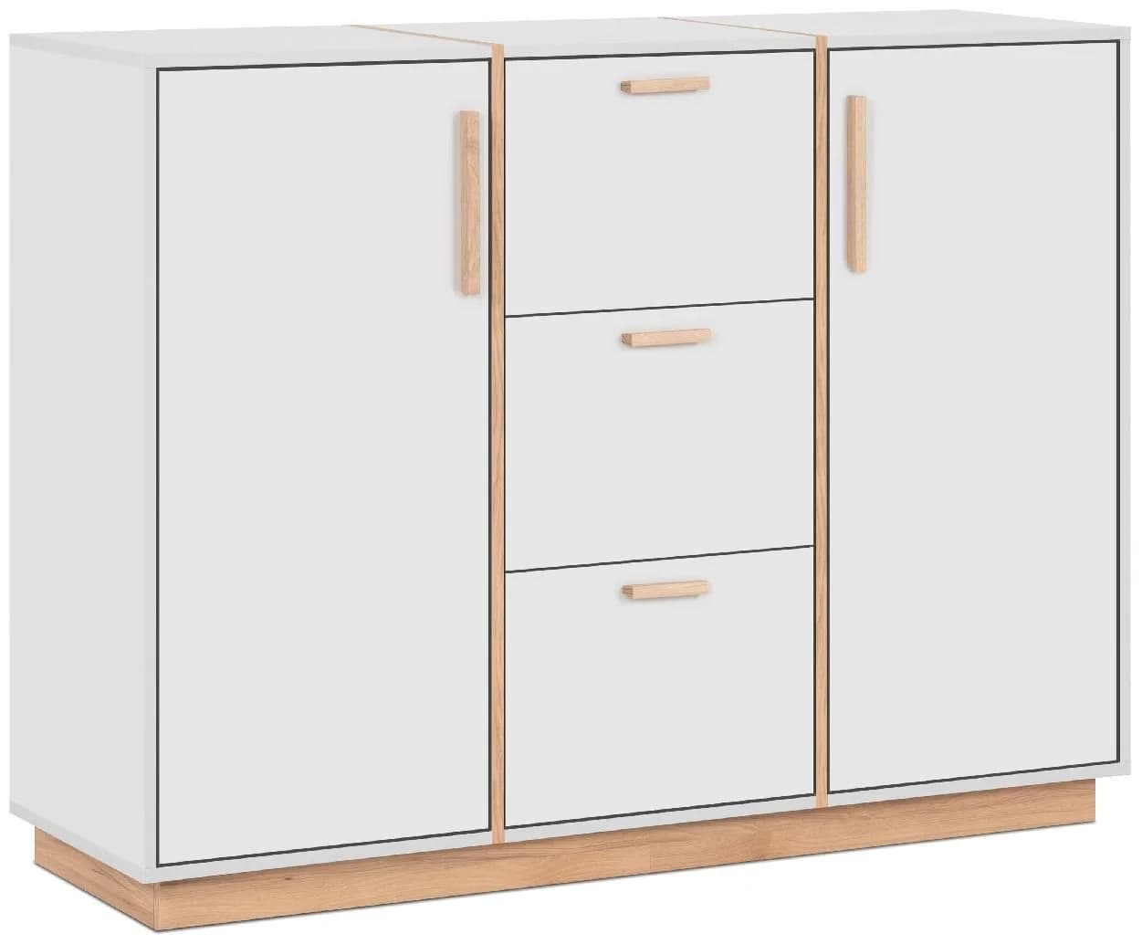 Finori Kommode Modern Steingrau Jackson Hickory 125x94x40 cm - Bild 2