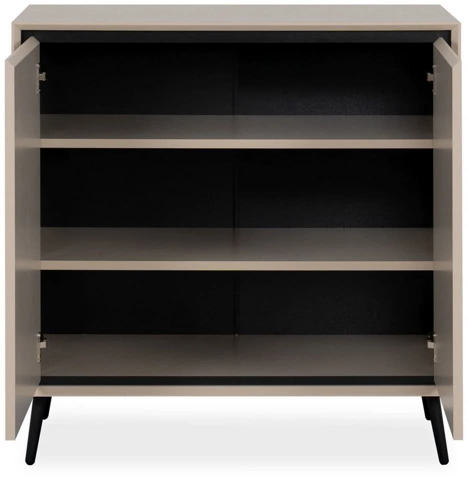 Finori Kommode Sand/Schwarz Modern Softclose