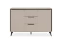 Livetastic Kommode Schwarz Sand Metall 4 Fächer 3 Schubladen Bild 4