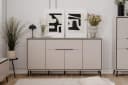 Livetastic Sideboard Sand Metall 6 Fächer 1 Schublade Bild 1