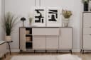 Livetastic Sideboard Sand Metall 6 Fächer 1 Schublade Bild 3