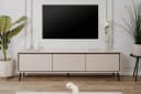 Livetastic Lowboard 3 Klappen Sand Schwarz Modern Bild 1