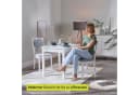 Smart Esstisch Rechteckig Weiß Scandi Look 4-Fußgestell Bild 3