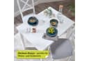 Smart Esstisch Rechteckig Weiß Scandi Look 4-Fußgestell Bild 5