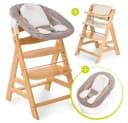 Hauck Hochstuhl Alpha Plus Natur Newborn Set Holz Babystuhl Bild 2