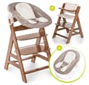 Hauck Hochstuhl Alpha Plus Walnut Newborn Set Bild 2