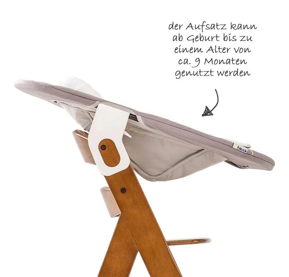 Hauck Hochstuhl Alpha Plus Walnut Newborn Set - Bild 5