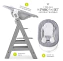 Hauck Hochstuhl Alpha Plus Grey - Newborn Set mit Aufsatz Bild 1