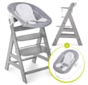Hauck Hochstuhl Alpha Plus Grey - Newborn Set mit Aufsatz Bild 2