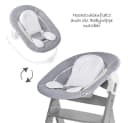 Hauck Hochstuhl Alpha Plus Grey - Newborn Set mit Aufsatz Bild 3