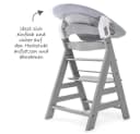 Hauck Hochstuhl Alpha Plus Grey - Newborn Set mit Aufsatz Bild 4
