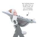 Hauck Hochstuhl Alpha Plus Grey - Newborn Set mit Aufsatz Bild 5