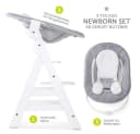 Hauck Hochstuhl Alpha Plus White Newborn Set Holz Babystuhl ab Geburt mit Aufsatz für Neugeborene höhenverstellbar Bild 1
