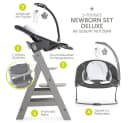 Hauck Hochstuhl Alpha Plus Grau - Newborn Set Deluxe Bild 1