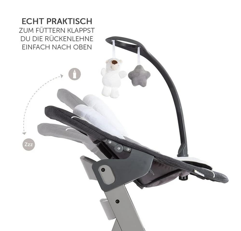 Hauck Hochstuhl Alpha Plus Grau - Newborn Set Deluxe - Bild 3
