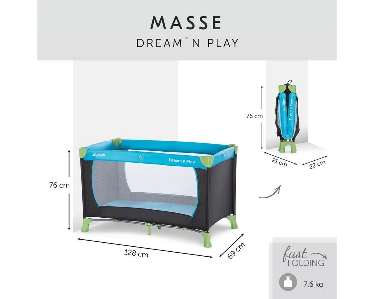 Hauck Baby-Reisebett Dream'n Play Set - Faltbar mit Matratze - Bild 5