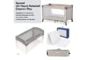 Hauck Baby-Reisebett Dream'n Play Beige mit Matratze & Moskitonetz Bild 1
