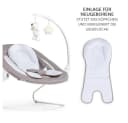 Hauck Hochstuhl Alpha Plus Move Natur Newborn Set mit Aufsatz Bild 5