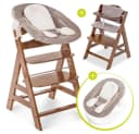 Hauck Hochstuhl Alpha Plus Walnut Newborn Set 4-in-1 Bild 2