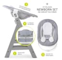 Hauck Hochstuhl Alpha Plus Grey Neugeborenenaufsatz Bild 1