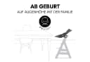 Hauck Hochstuhl Alpha Plus Natur Newborn Set Premium Dark Grey Bild 4