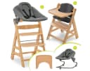 Hauck Hochstuhl Alpha Move Natur Newborn Set mit Neugeborenenaufsatz Bild 2