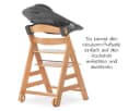 Hauck Hochstuhl Alpha Move Natur Newborn Set mit Neugeborenenaufsatz Bild 5