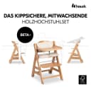 Hauck Hochstuhl Beta Plus Natur mit Neugeborenenaufsatz Bild 3