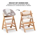 Hauck Hochstuhl Beta Plus Natur mit Neugeborenenaufsatz Bild 4