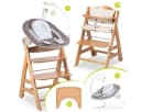 Hauck Hochstuhl Beta Plus Natur - Newborn Set Deluxe mit Aufsatz Bild 2