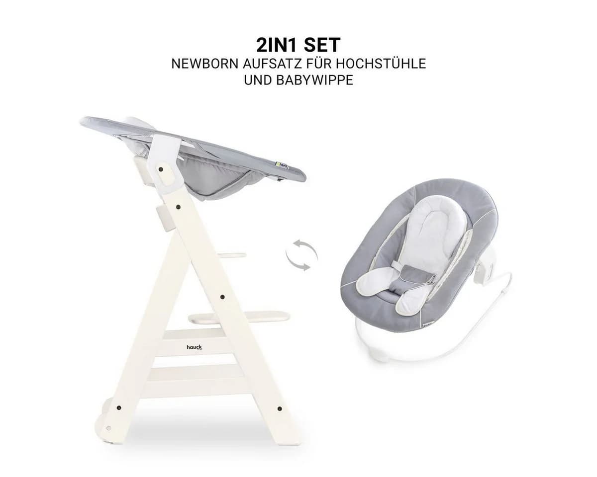 Hauck Hochstuhl Beta Plus White - Newborn Set mit Neugeborenenaufsatz - Bild 5