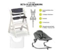 Hauck Hochstuhl Beta Plus White - Newborn Set mit Bouncer Bild 1