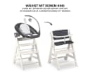 Hauck Hochstuhl Beta Plus White - Newborn Set Deluxe mit Aufsatz Bild 4