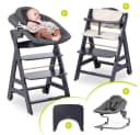 Hauck Hochstuhl Beta Plus Dark Grey Newborn Set Bild 2