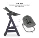 Hauck Hochstuhl Beta Plus Dark Grey Newborn Set Bild 4