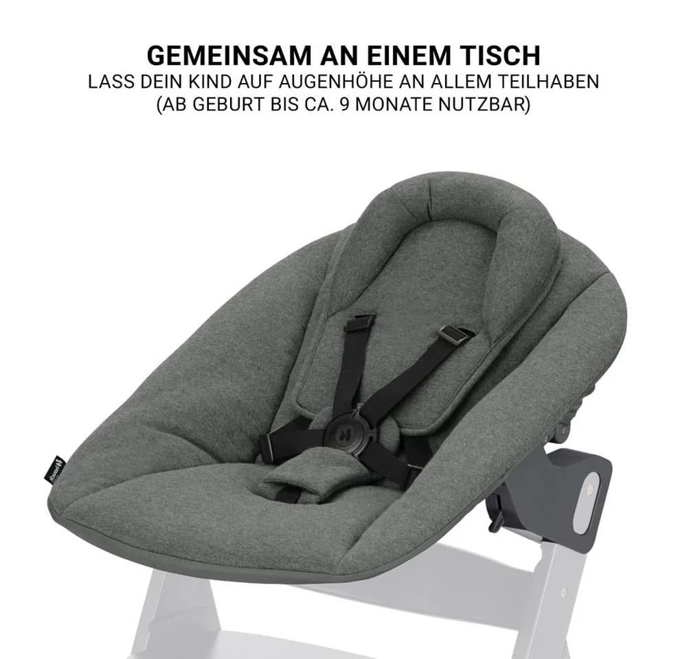 Hauck Hochstuhl Beta Plus Dark Grey Newborn Set - Bild 5