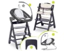 Hauck Hochstuhl Beta Plus Dark Grey - Deluxe Set mit Neugeborenen-Aufsatz Bild 2