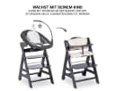 Hauck Hochstuhl Beta Plus Dark Grey - Deluxe Set mit Neugeborenen-Aufsatz Bild 4