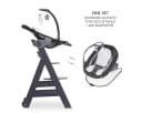 Hauck Hochstuhl Beta Plus Dark Grey - Deluxe Set mit Neugeborenen-Aufsatz Bild 5