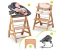 Hauck Hochstuhl Beta Plus Natural - Newborn Set mit Aufsatz Bild 2
