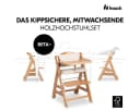 Hauck Hochstuhl Beta Plus Natural - Newborn Set mit Aufsatz Bild 3