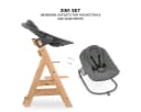 Hauck Hochstuhl Beta Plus Natural - Newborn Set mit Aufsatz Bild 5